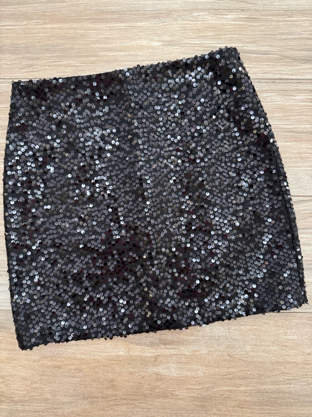 Kenar Black Sequin Skirt Size 6